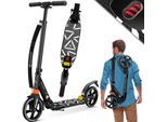 KESSER® Cityroller Scooter 205mm Räder PU Big Wheel - Pro-S Tretroller mit Doppel Federung, City-Roller Scooter klappbar und Höhenverstellbar, Roller Kickscooter für Erwachsene und Kinder