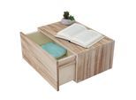 Wandregal MCW-C55, Schubladen-Regal, Shabby-Look Vintage, 21x46x30cm ~ naturbraun