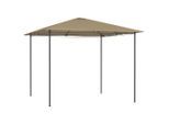 vidaXL Pavillon 3x3x2,6 m Taupe 160 g/m²