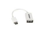 StarTech.com 5in White Micro USB to USB OTG Host Adapter M/F - USB adapter - 12.7 cm