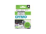DYMO Original D1-Etikettenband | schwarz auf transparent | 9 mm x 7 m | selbstklebendes Etikettenband | für LabelManager-Beschriftungsgerät