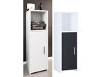 VCM Holz Midischrank Maße: H. 95 x B. 30 x T. 30 cm 1 Drehtür und 1 offenes Fach - Zalo L