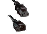 goobay Geräte C14/Geräte C13 Kabel Kaltgeräte-Verlängerungskabel 1,5 m schwarz, 1 St.
