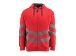 MASCOT® unisex Warnschutz-Langarmshirt Corby rot, anthrazit Größe 2XL