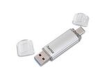 hama USB-Stick C-Laeta silber 128 GB