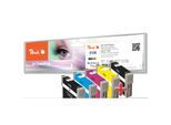 Peach E129 5 Druckerpatronen XL (2*bk, c/m/y) ersetzt Epson T1295, T1291, C13T12954010 für z.B. Epson Stylus Office BX 635 FWD, Epson Stylus SX 230 (wiederaufbereitet)
