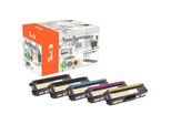 Peach B328 5 Toner XL (2*bk, c/m/y) ersetzt Brother TN-328 für z.B. Brother DCP -9270 CDN, Brother HL -4500, Brother HL -4570 CDW (wiederaufbereitet)