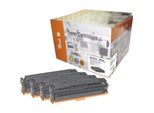 Peach HP 125 A 4 Toner (bk, c/m/y) ersetzt HP No. 125A, CB540A, CB541A, CB542A, CB543A für z.B. HP Color LaserJet CP 1515 N (wiederaufbereitet)