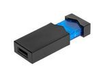 USB-Stick Clickmie, schwarz-blau, mit Sprungfedertechnik, USB 2.0 Schnittstelle, 16 GB