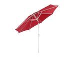 Sonnenschirm Asti, Gartenschirm, Ø 2,7m neigbar Polyester/Alu 5kg ~ rot