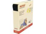 FASTECH® B50-SK-L-999925 Klettband zum Aufkleben Hotmelt Flauschteil (L x B) 25000 mm x 50 mm Schwarz 25 m