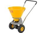 Streuwagen CEMO, Behältervolumen 35 l, Streubreite 1-4 m, Streumenge 6-stufig einstellbar, klappbarer Stützfuß, Schiebegriff höhenverstellbar
