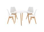 CLP Sitzgruppe Liborg I 4X Stuhl Linares + 1X Tisch Viborg I Moderne Essgruppe