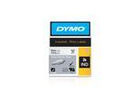 DYMO Rhino Industrie Schrumpfschlauch-Kabeletiketten | 6 mm, 1,5 m | Schwarz auf weiß | für Rhino Beschriftungsgerät