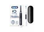 Oral-B Elektrische Zahnbürste iO5 Duo Doppelpack schwarz/weiß