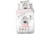 Linnea - Parure de lit enfant princesse 140x200 cm - Multicolore