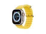 Apple Watch Ultra GPS + Cellular 49mm Titanium Case with Yellow Ocean Band