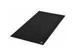 HOMCOM Bodenschutzmatte Sportmatte für Fitnessgeräte Schwarz 180 cm x 90 cm x 0,6 cm