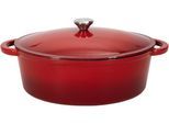 Bräter NOUVEL "Bräter Oval", rot, B:32cm H:12cm Ø:32cm, Töpfe, Bräter