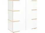 Mehrzweckschrank TOJO "stau", weiß, B:100cm H:110cm T:40cm, MDF, Schränke, Mehrzweckschrank