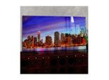 Glasbild T114, Wandbild Poster Motiv, 50x100cm ~ New York
