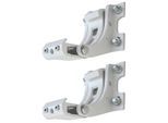 2er-Set Wandhalterung für Markise H122, H123, Wandkonsole Wandmontage Adapter ~ weiß