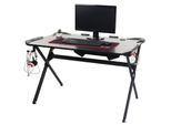 Schreibtisch MCW-F11, Computertisch Jugend-Schreibtisch, Gaming 120x75cm MVG schwarz