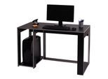 Schreibtisch MCW-J26, Computertisch Bürotisch, 120x60x76cm ~ schwarz-grau