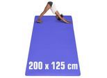 200x116 XXL Fitnessmatte - 6mm Extra Breite Yogamatte - Rutschfeste Sportmatte