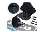 24MOVE® SUP Kajak Sitz für Paddle Boards und Kajaks, gepolstert und ergonomisch, mit Tasche, Surfboard, Stand Up Sitz