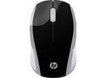 HP Wireless-Maus 200 Maus (RF Wireless, kabellos), schwarz|silberfarben