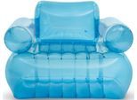 Intex Luftsessel TRANSPARENT ARMCHAIR, blau