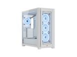 Corsair iCUE 5000X RGB QL Edition - White - Gehäuse - Miditower - Weiß