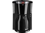 Melitta Filterkaffeemaschine Melitta® Look® Therm Selection 1011-12, 1,1l Kaffeekanne, Papierfilter 1x4, Thermokanne mit Einhandbedienung, schwarz