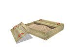 BuddyBox Zandbak met deksel 160x160x36 cm