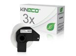 3x Etiketten kompatibel zu Brother DK-22243, 102mm x 30.48m