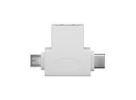 Pro USB-A to USB 2.0 micro-B T-adapter (USB A 2.0) white