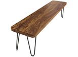 FineBuy Sitzbank Massiv 180cm Esszimmerbank Holzbank Küchenbank Holz
