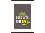 Paperflow Wandbild "Innovate or die" 297 x 420 mm