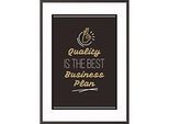 Paperflow Wandbild "Quality is the best business plan" 420 x 594 mm