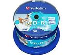 Verbatim CD-Rohlinge AZO Spindel Bedruckbar 700 MB 50 Stück