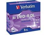 Verbatim DVD+R Jewelcase 8 x 4.7 GB 5 Stück
