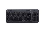 Logitech Kabellose Tastatur K360 QWERTZ DE USB Nano Receiver Schwarz