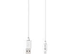 XLAYER 210570 1 x Micro USB A Stecker auf 1 x USB A Stecker Kabel 1,2 m Weiß