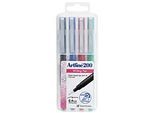 Artline Artline Fineliner 0.4 Kegelförmig Farbig sortiert 0643400 4 Stück