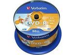 Verbatim DVD-R Spindel Bedruckbar 16 x 4.7 GB 50 Stück