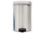 Brabantia Edelstahl Treteimer 20 L 29 (B) x 38 (T) x 46,7 (H) cm Silber