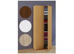 VCM Holz Kleiderschrank 5 Fächer Maße ca. B. 70 x H. 178 x T. 40 cm 2 Drehtüren erweiterbar Schrank - Vandol