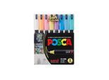 POSCA marker sæt Soft Colors PC-1MR 8 ass.