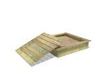 PowerPit Zandbak met deksel 145x145x32 cm